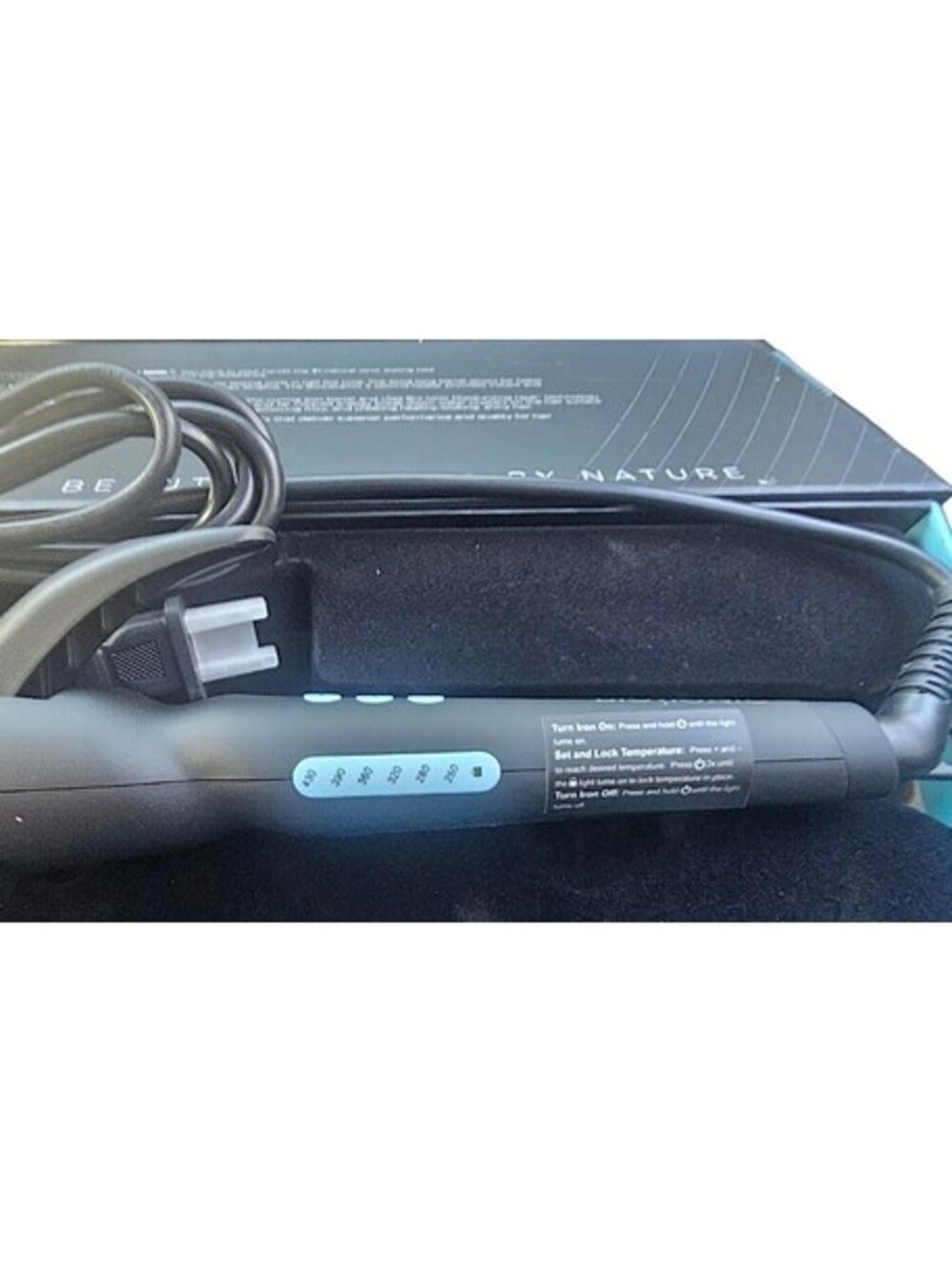 Bio Ionic Long Barrel Styler 1" Pro Curling Iron Nanoionic Ceramic NEW Open Box - Picture 4 of 6